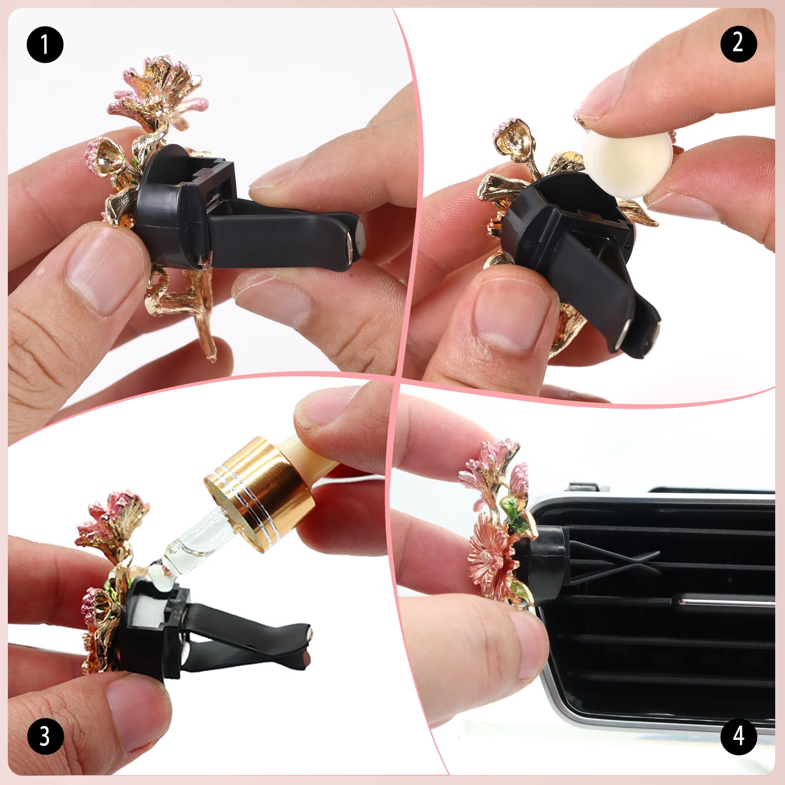 Oriesse refillable diffuser turtle clip lets you refresh fragrance