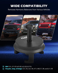 Includes 24mm socket for quick damper removal without tapped holes.