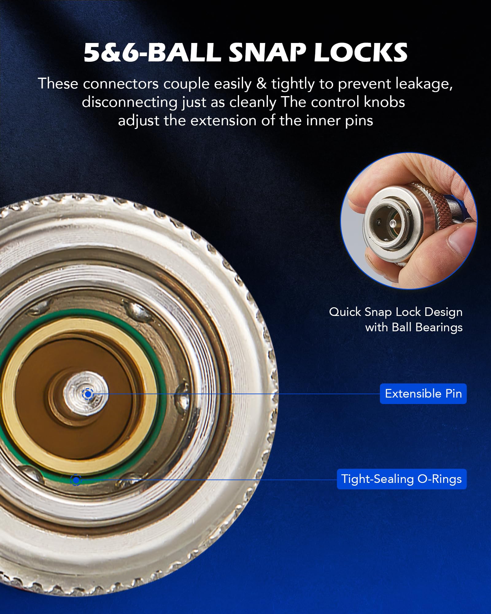 Orion Motor Tech 1/4-inch flares provide secure hose connections
