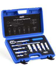 Orion Motor Tech 10pc spark plug socket set with magnetic 12-point sockets for easy plug removal