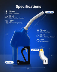 Orion Motor Tech 16 GPM nozzle delivering efficient fueling