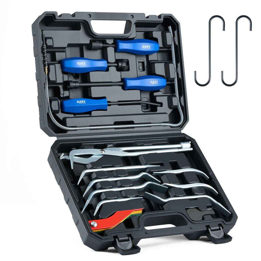 Orion Motor Tech 17pc drum brake tool kit for comprehensive servicing.