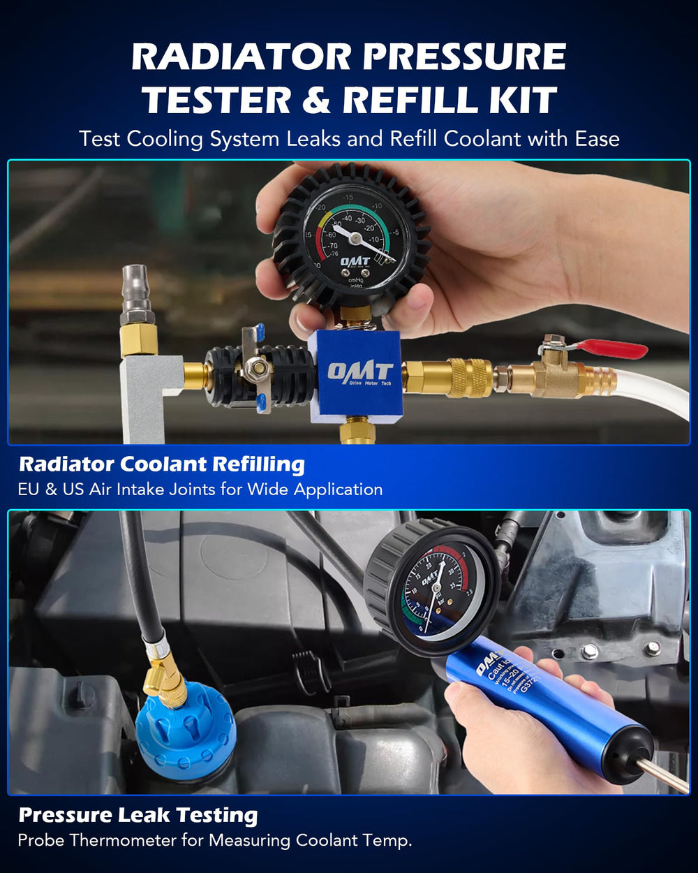 Orion Motor Tech 18 adapters demonstrate broad compatibility with radiator fittings.