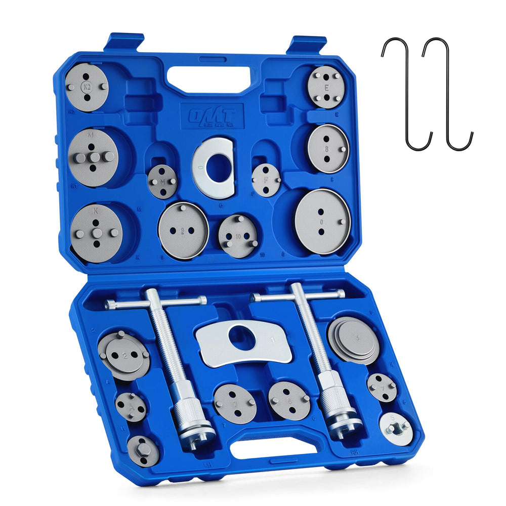 Orion Motor Tech 24pc brake caliper tool set case view for organized home service