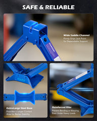 Orion Motor Tech ratchet wrench included for fast, controlled lifting adjustments