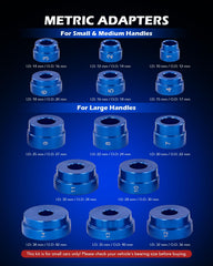 Orion Motor Tech adapters image showing SAE and metric compatibility