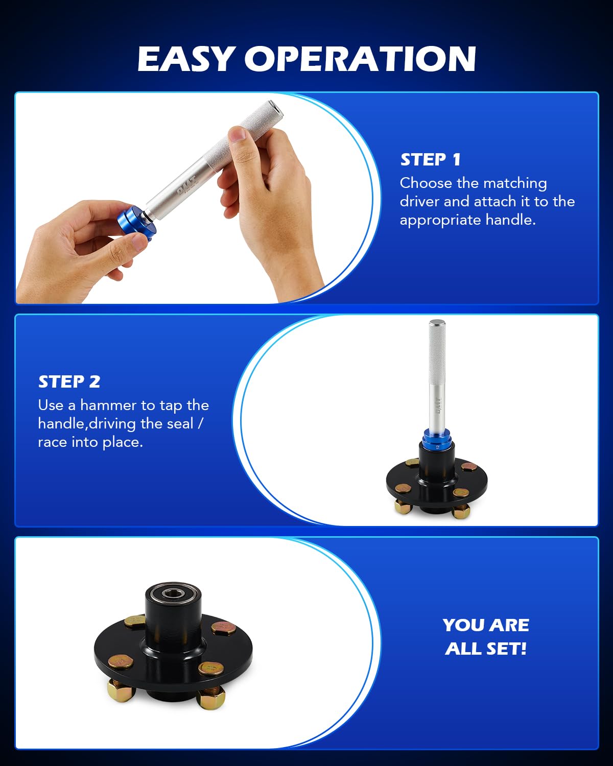 Orion Motor Tech seal-driver image emphasizes precise seating and alignment