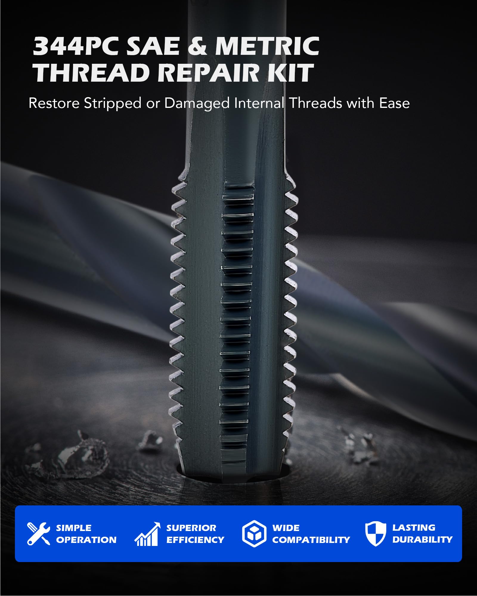 Orion Motor Tech taps provide precise SAE and metric thread cutting.