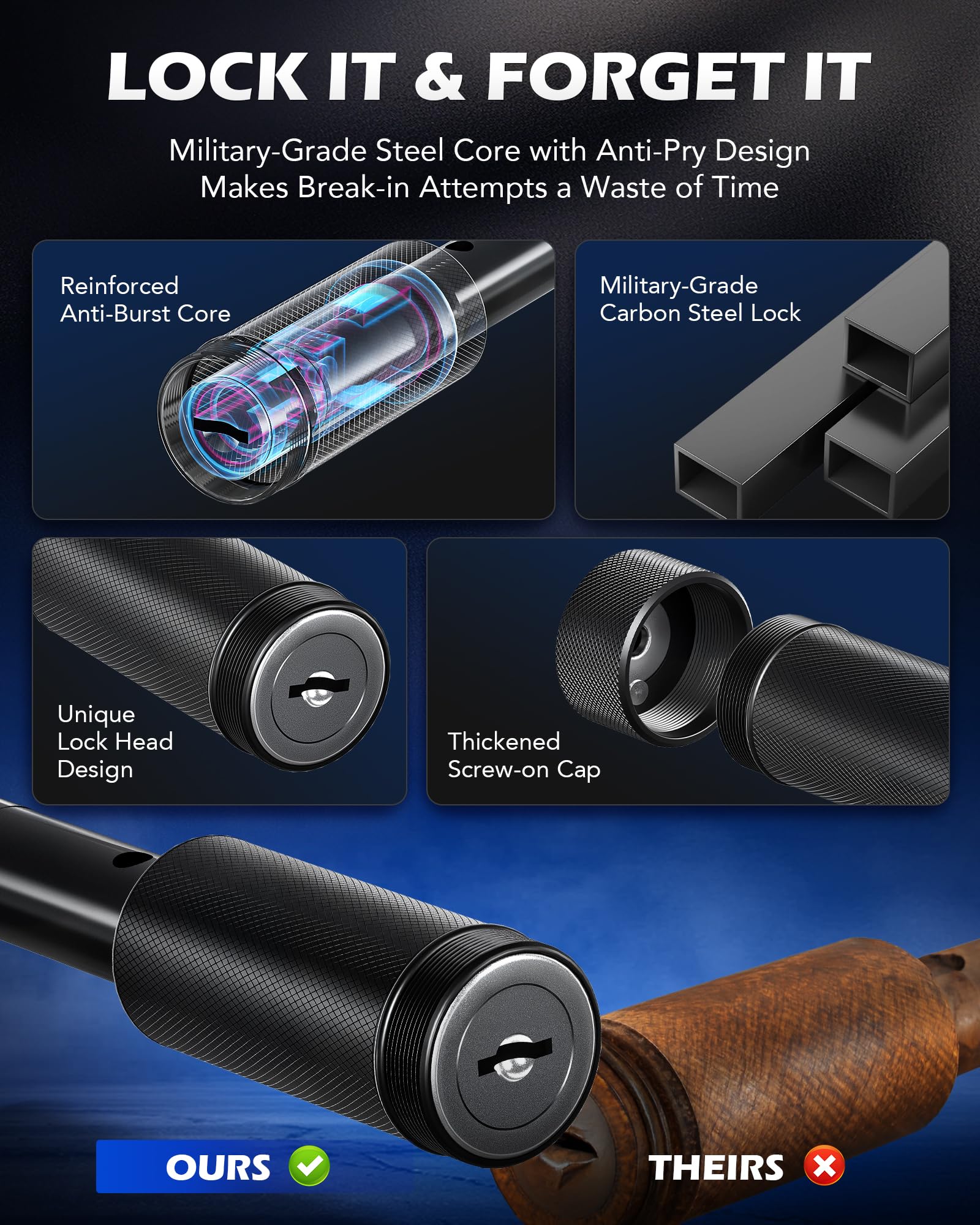 Orion Motor Tech 40Cr steel hitch pin demonstrates strength and durability