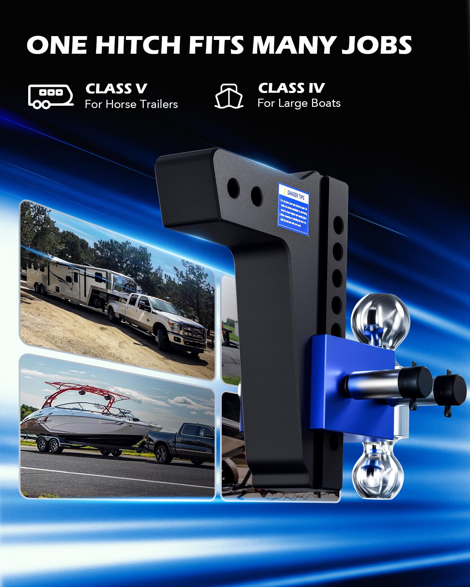 Orion Motor Tech eight-inch height adjust enables precise leveling