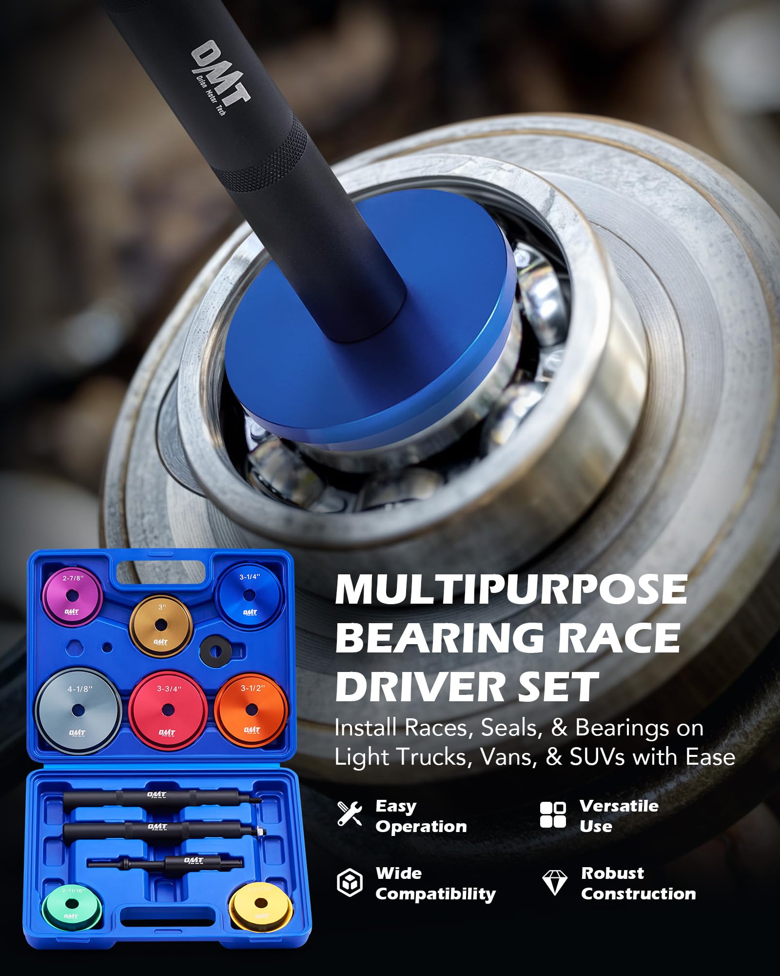 Orion Motor Tech adapter range 2-11/16 to 4-1/8 in for versatility.