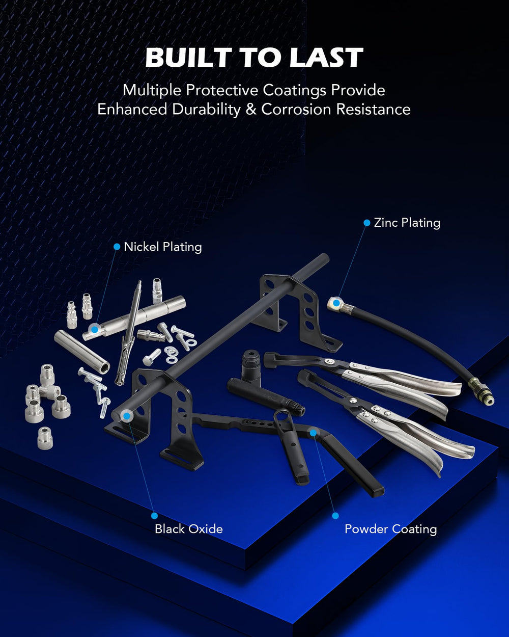 Orion Motor Tech adjustable pressure lever and non-slip grips.