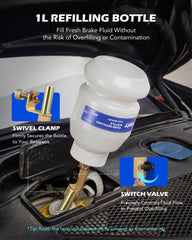 Orion Motor Tech air control valve provides precise vacuum adjustment during bleeding.