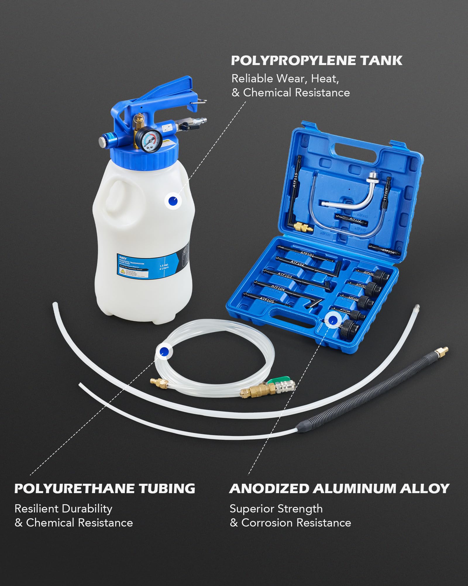 Orion Motor Tech ATF adapters for broad vehicle compatibility.