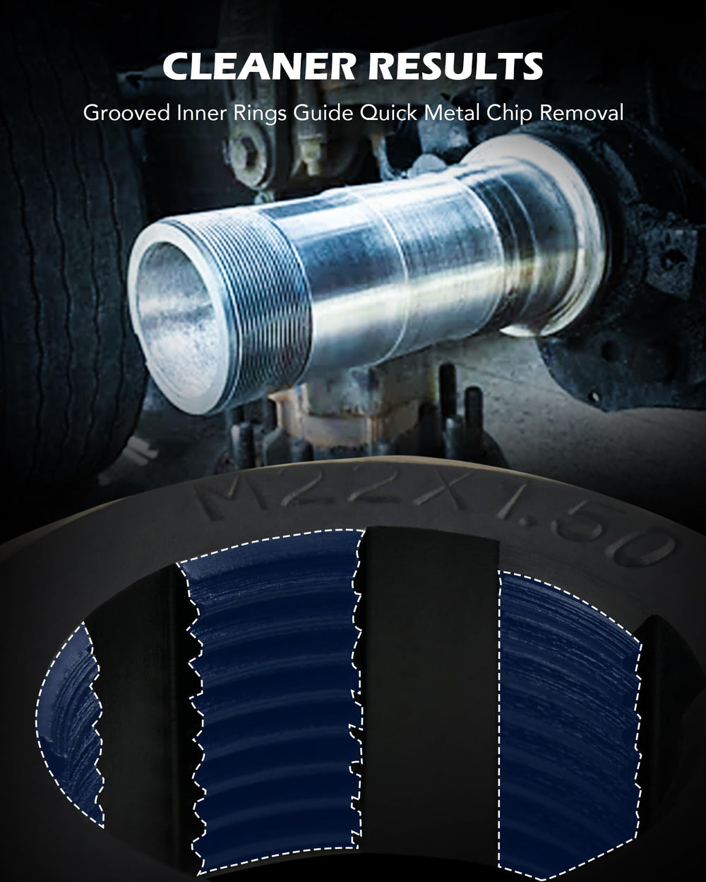 Orion Motor Tech M22x1-00 axle nut rethread size for mid-size axles