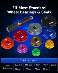 Orion Motor Tech nine dual-sided adapters for versatile fits