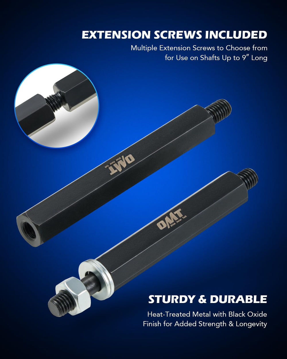 Orion Motor Tech tool with heat treated Cr-V steel finish resists corrosion.