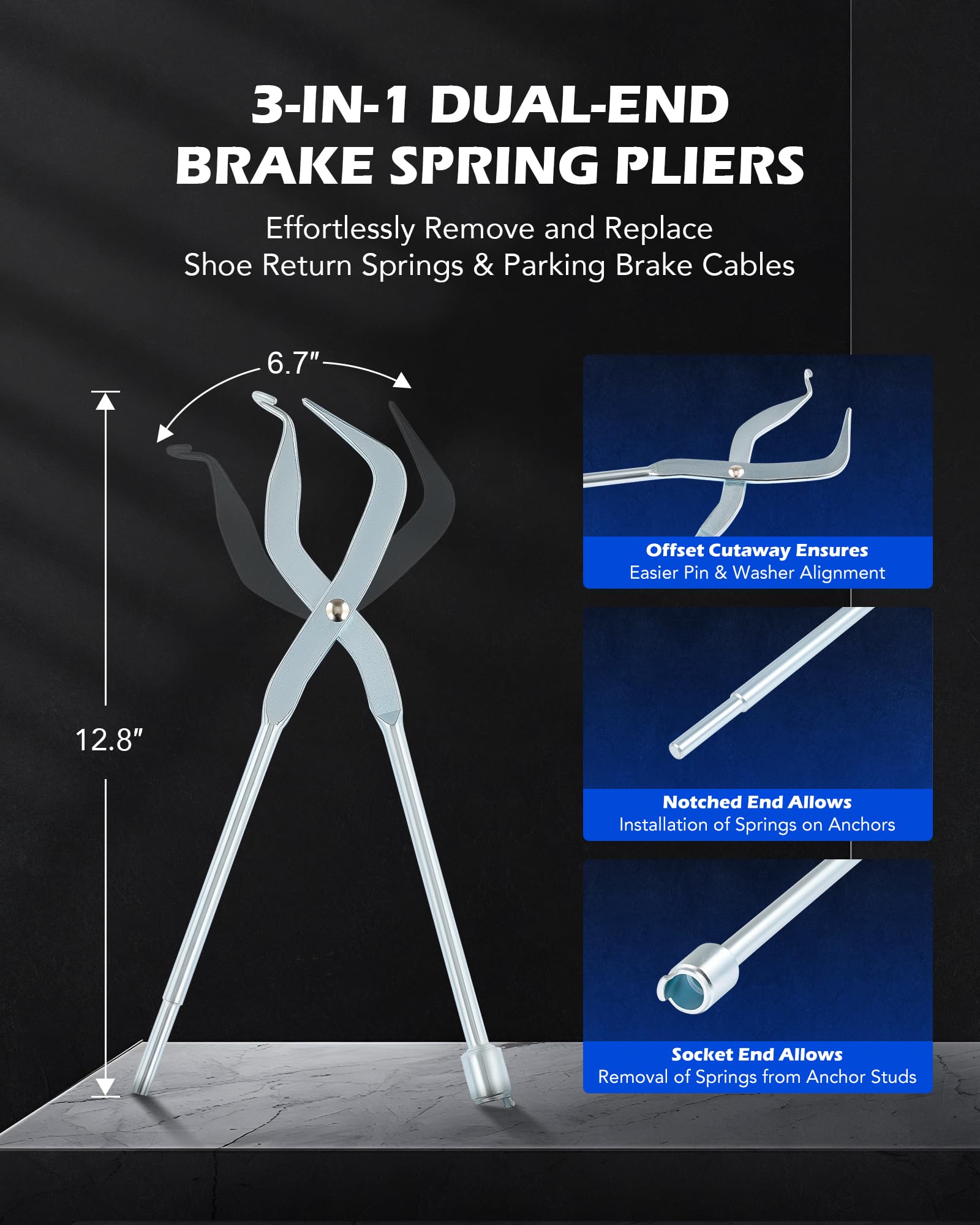 Orion Motor Tech brake adjusting spoons in multiple sizes for versatile adjustments.