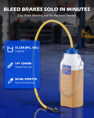 Orion Motor Tech brake bleeder hose 27in reaches all four calipers