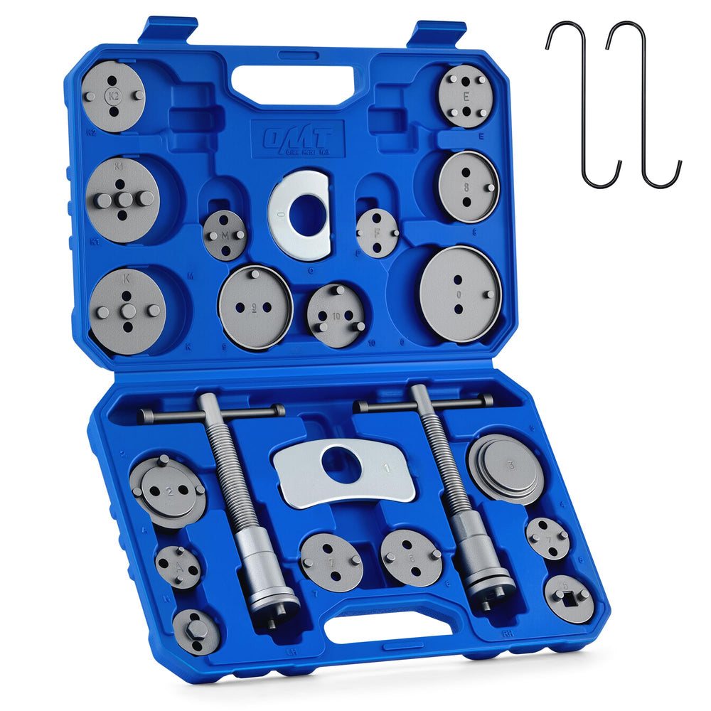 Orion Motor Tech brake caliper tool case showing complete kit for organized brake service.