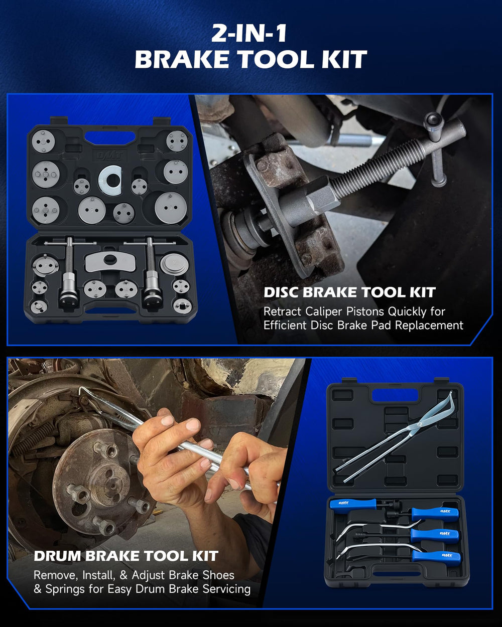Orion Motor Tech brake caliper wind-back tool enabling efficient caliper service