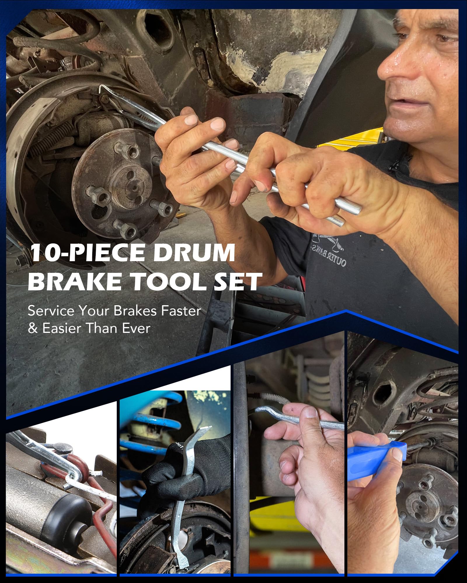 Orion brake spring adjusting spoon standard helps apply precise tension.
