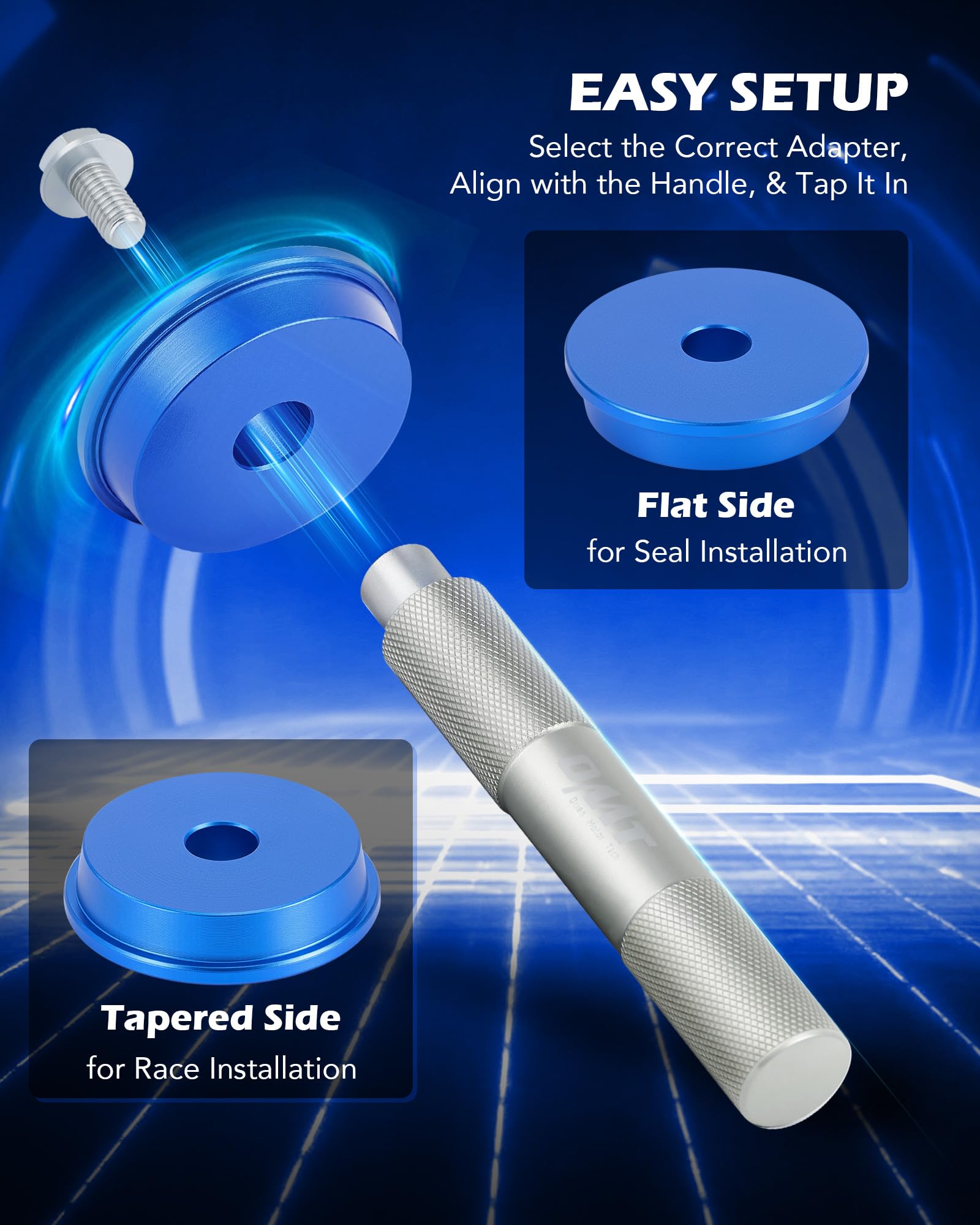 Orion Motor Tech bushing driver handles provide multiple grip options for comfortable use