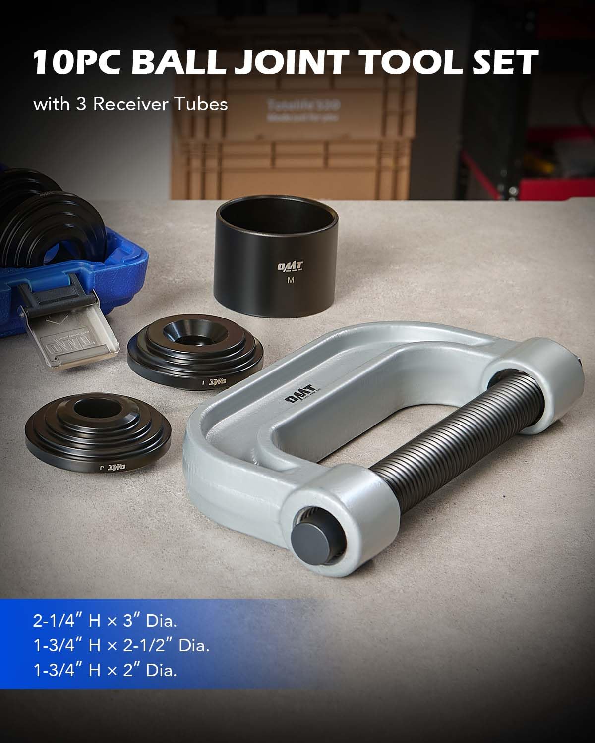 Orion Motor Tech bushing removal adapter ready for U-joint service