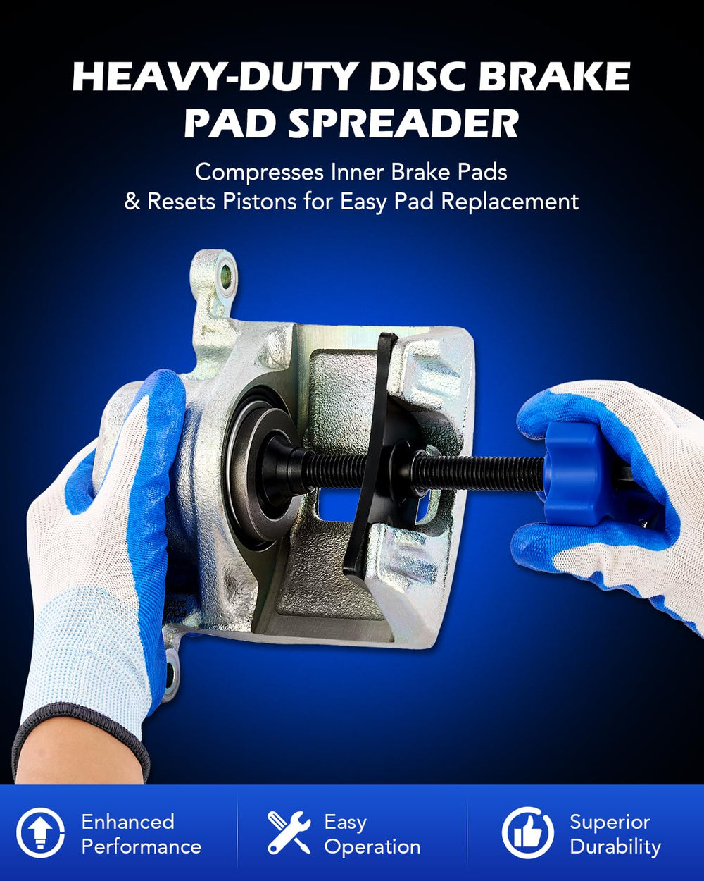 Orion caliper hangers support the assembly during pad replacement