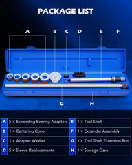 Orion Motor Tech cam bearing removal tool in action for smooth extraction.