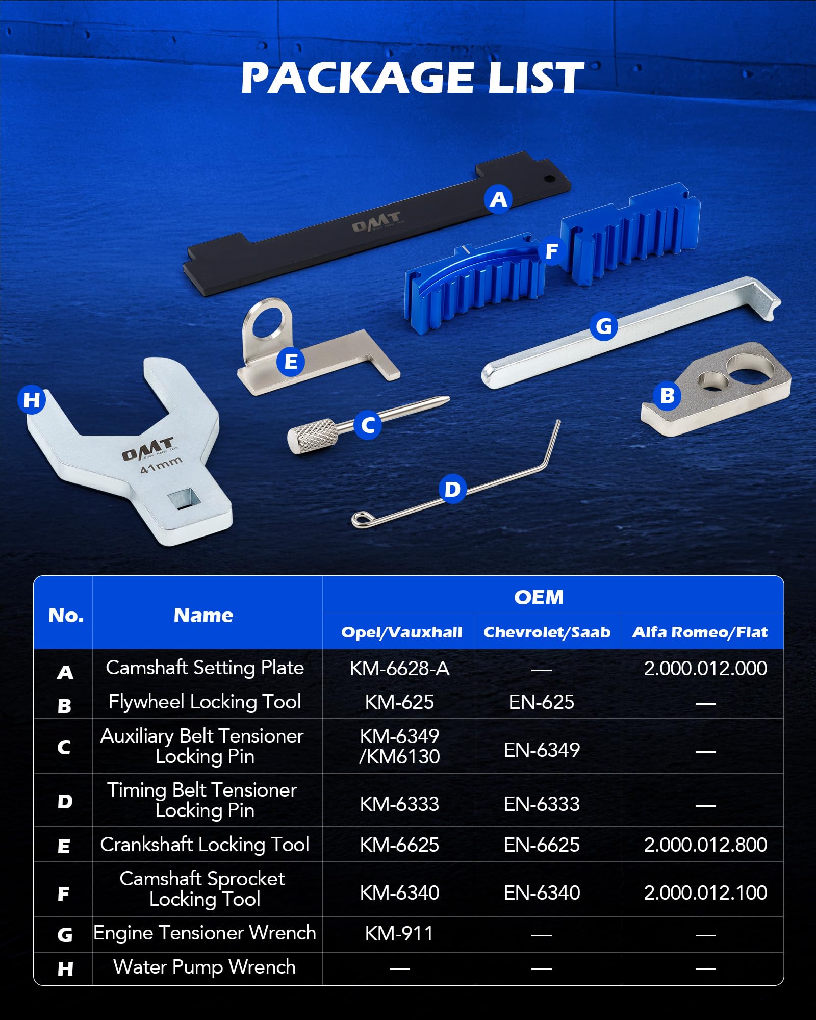 Orion Motor Tech camshaft setting plate ensures accurate alignment and setup