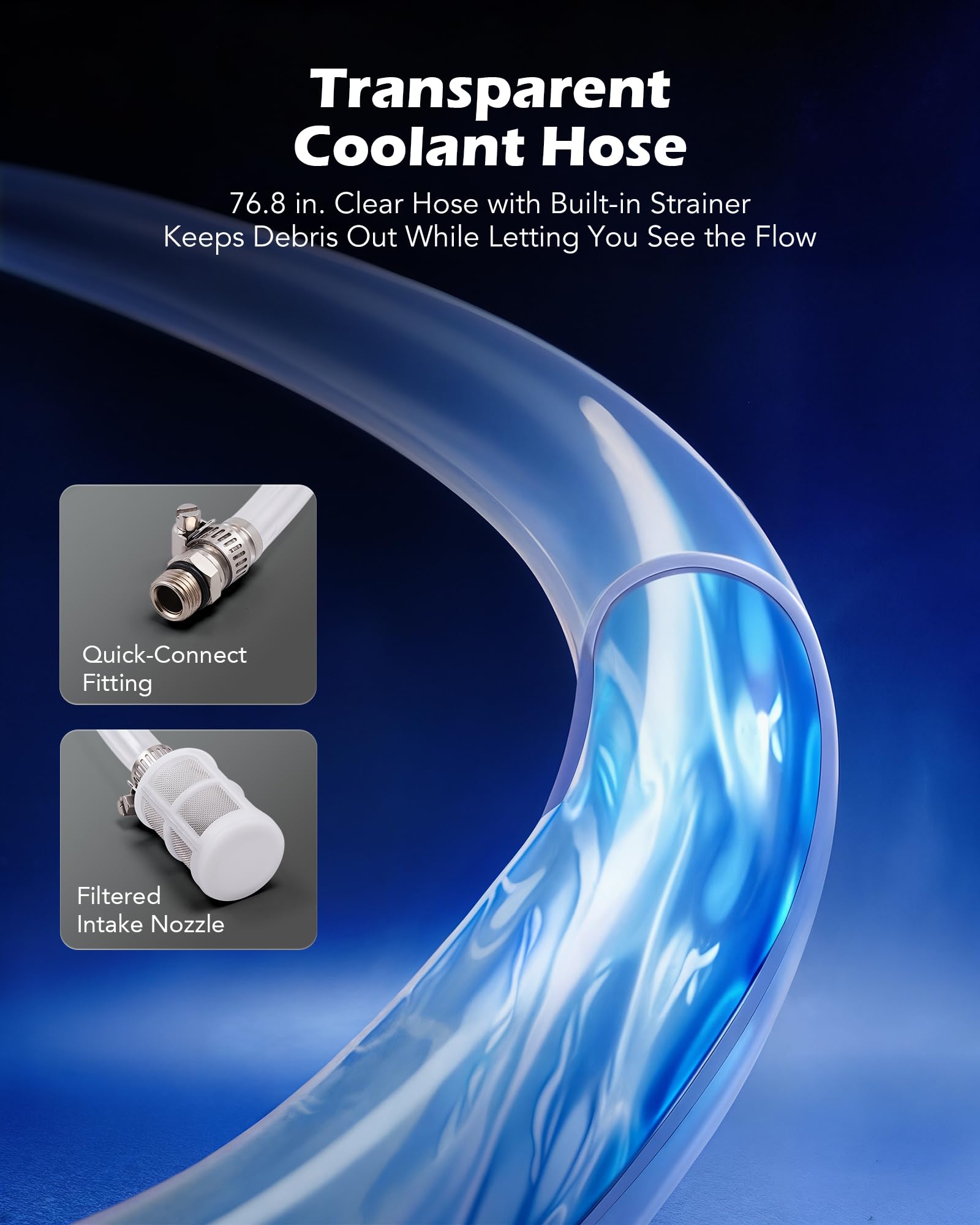 Orion Motor Tech clear 76.8-in hose supports precise, mess-free refills