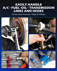 Orion Motor Tech disconnect tools with color-coded sizes for precise selection.