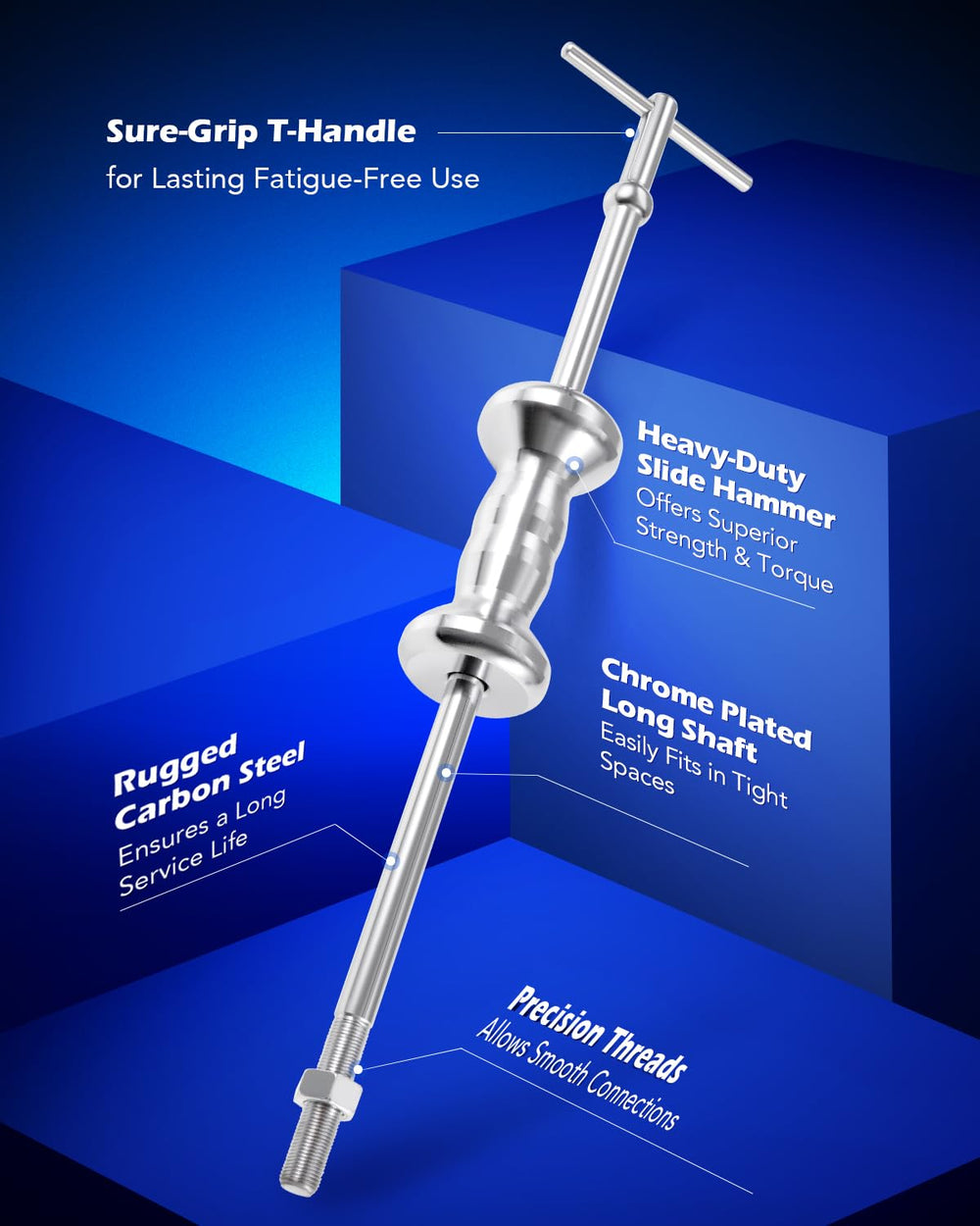 Orion Motor Tech cone-type puller system with adaptable jaw configurations