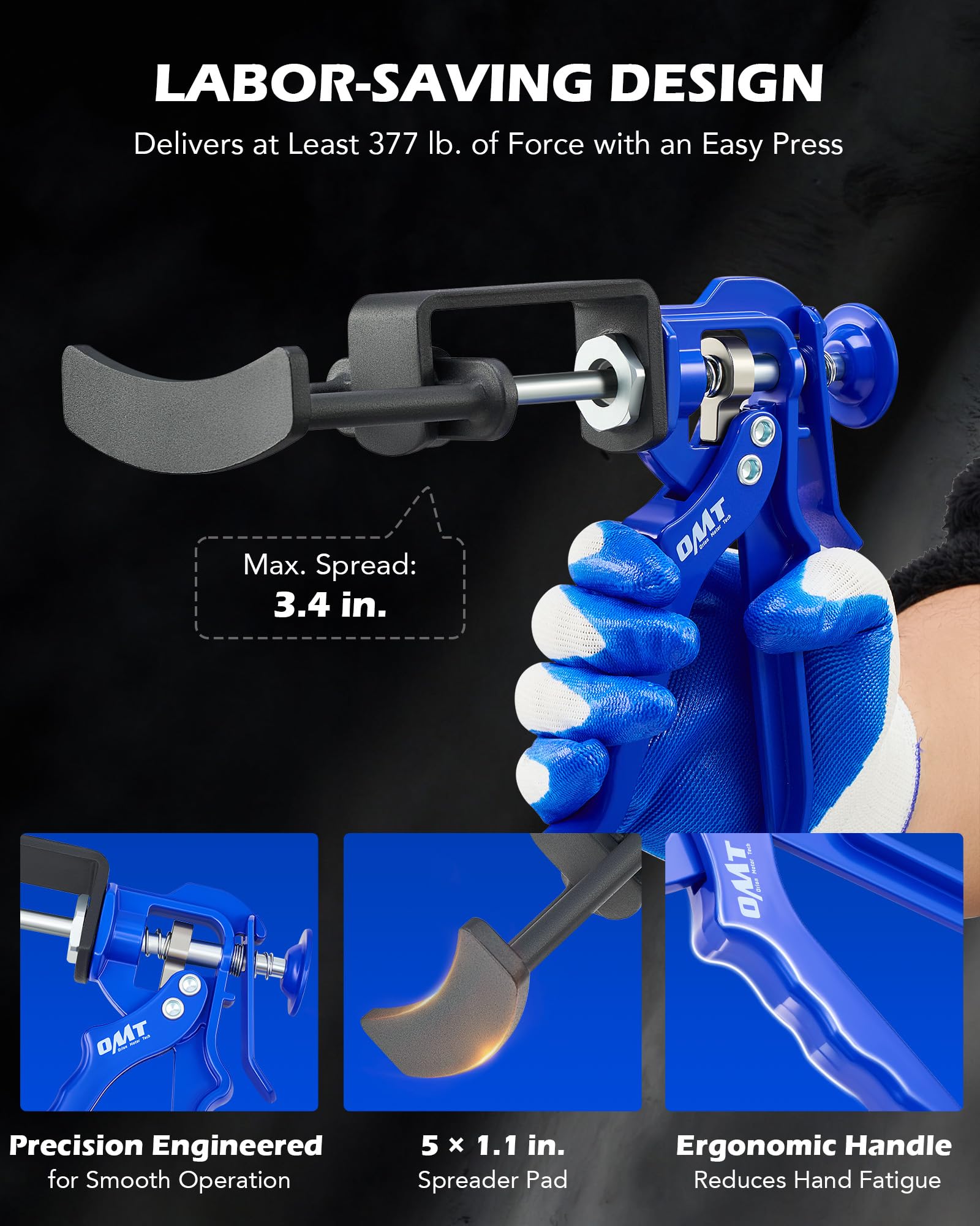 Orion Motor Tech corrosion resistant finish withstands tough shop environments.