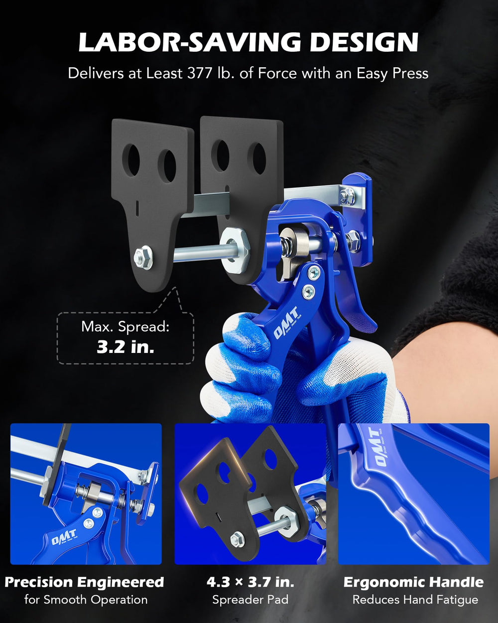 Orion Motor Tech corrosion-resistant finish withstands tough workshop conditions.