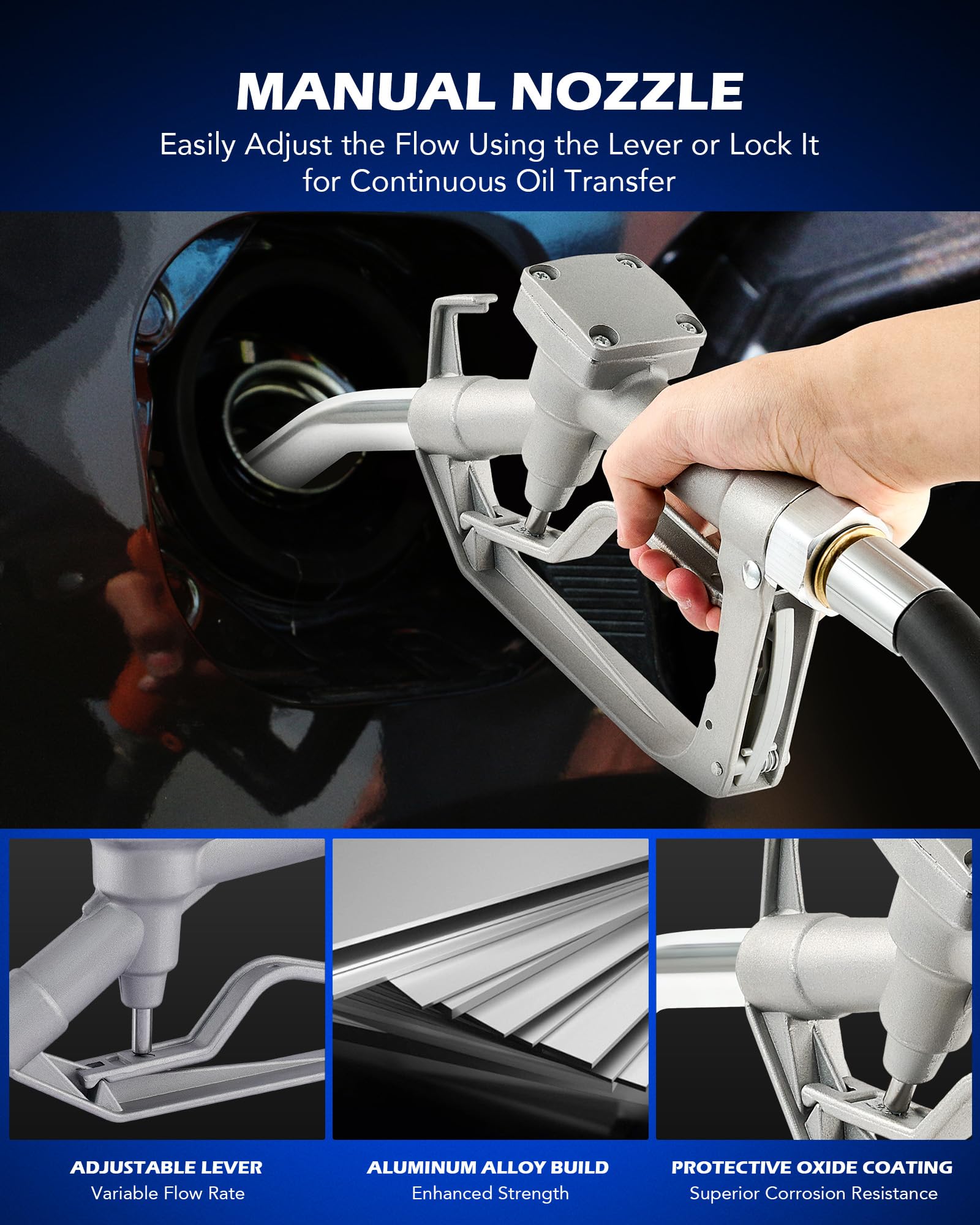 Orion Motor Tech powder-coated finish resists corrosion.
