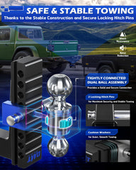 Orion Motor Tech dual-ball assembly ensures stable, wobble-free towing on long trips