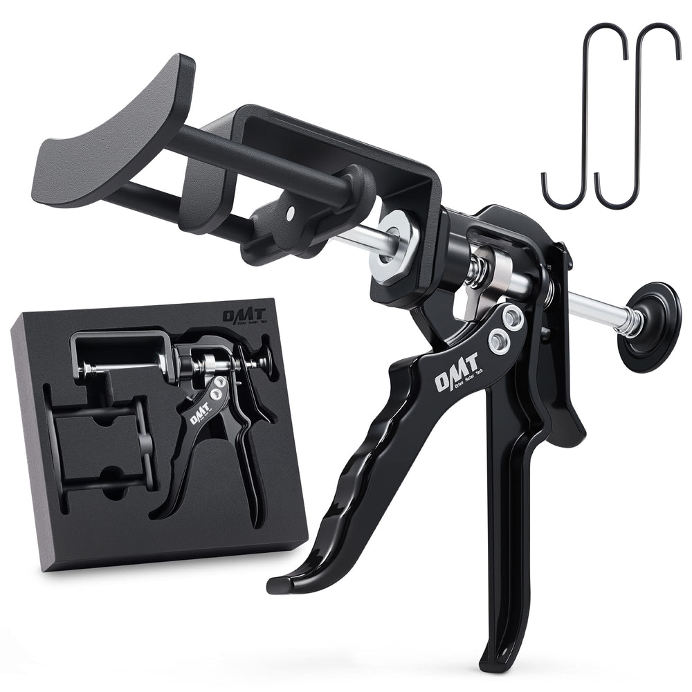 Orion Motor Tech dual piston brake caliper compressor in use for quick brake pad replacement
