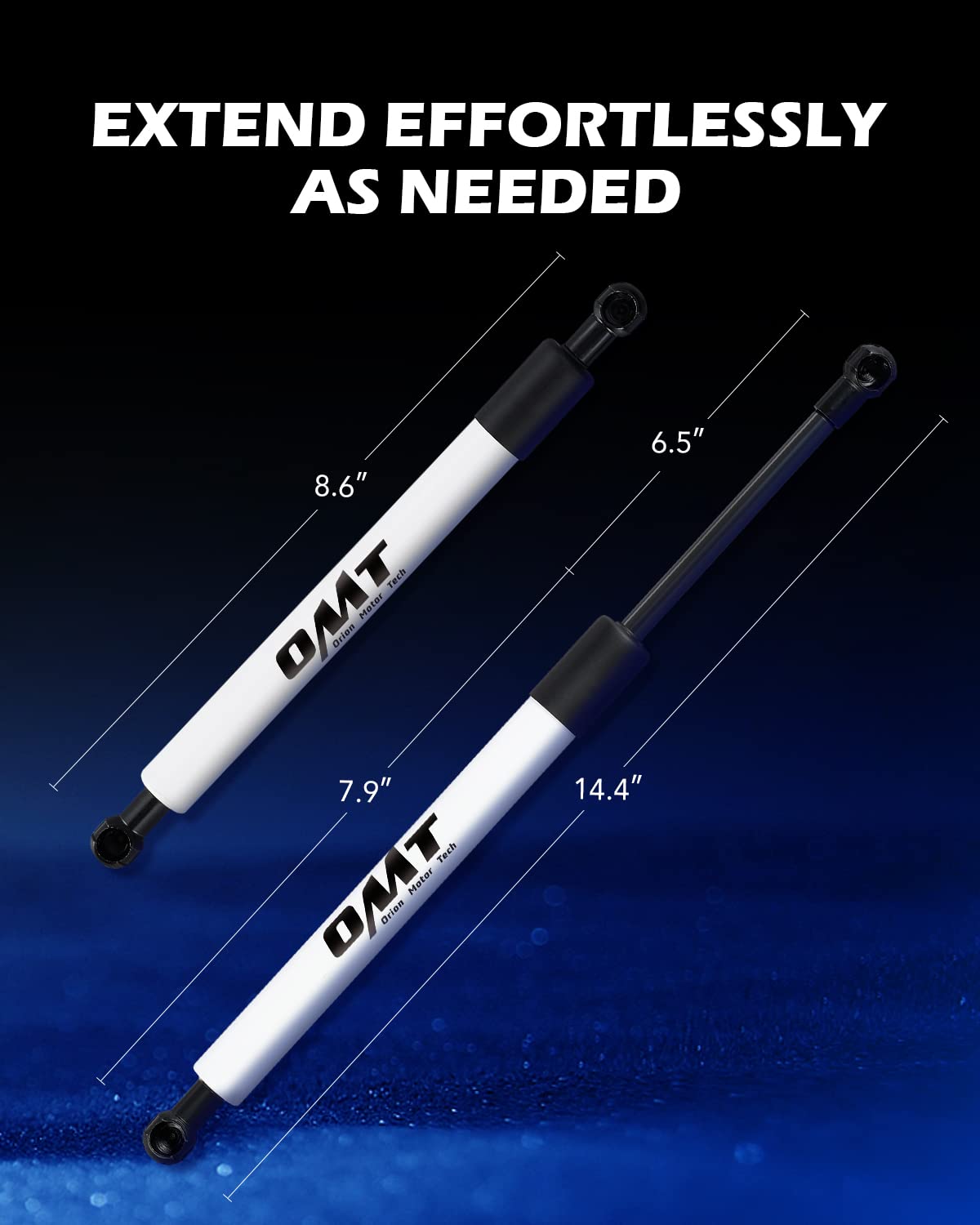 Orion Motor Tech complete tailgate damper kit ready for easy upgrade.