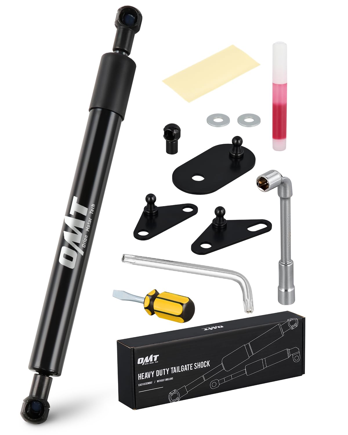 Orion Motor Tech tailgate assist for F-150 enabling smooth lowering of the tailgate
