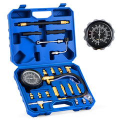 Orion Motor Tech dial gauge delivers precise fuel pressure readings during diagnostics