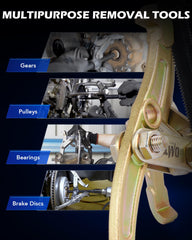 Orion Motor Tech gear puller 6in with extended reach for stubborn parts.