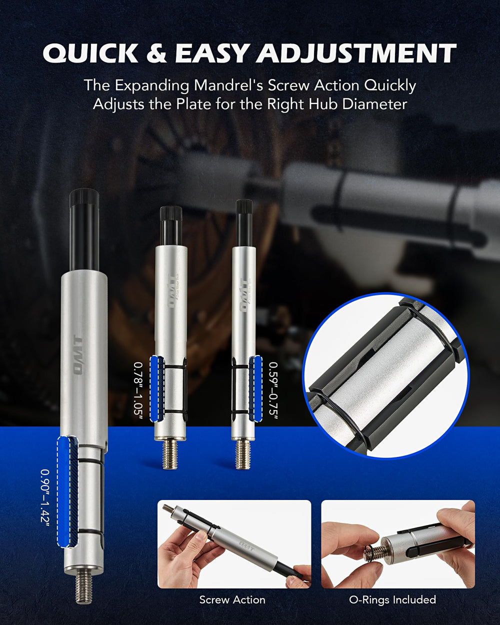 Gloves and washers included for safe handling and clean assembly