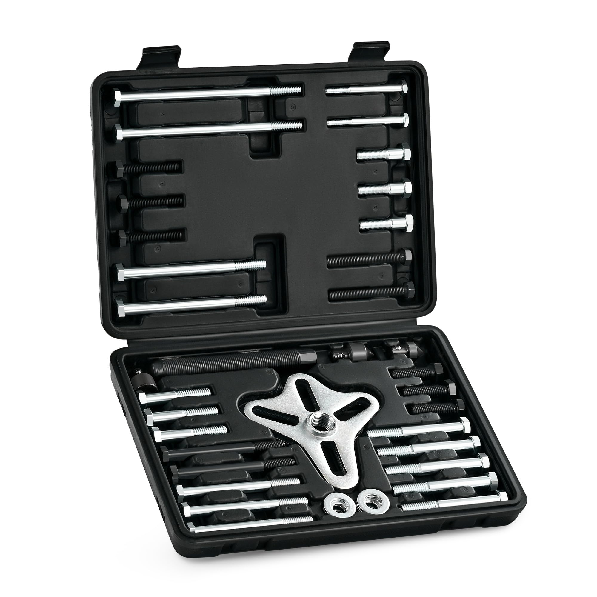 Orion Motor Tech harmonic balancer puller kit assembly for professional engine work