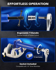 Heavy-duty 1045 steel construction with powder coating for durability