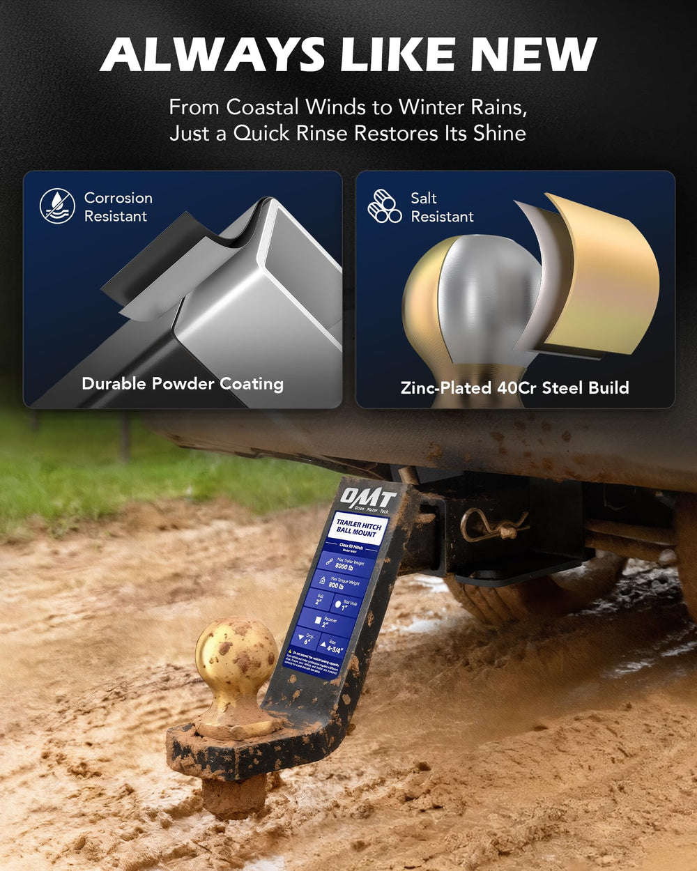 Orion Motor Tech pin and clip included for fast installation.