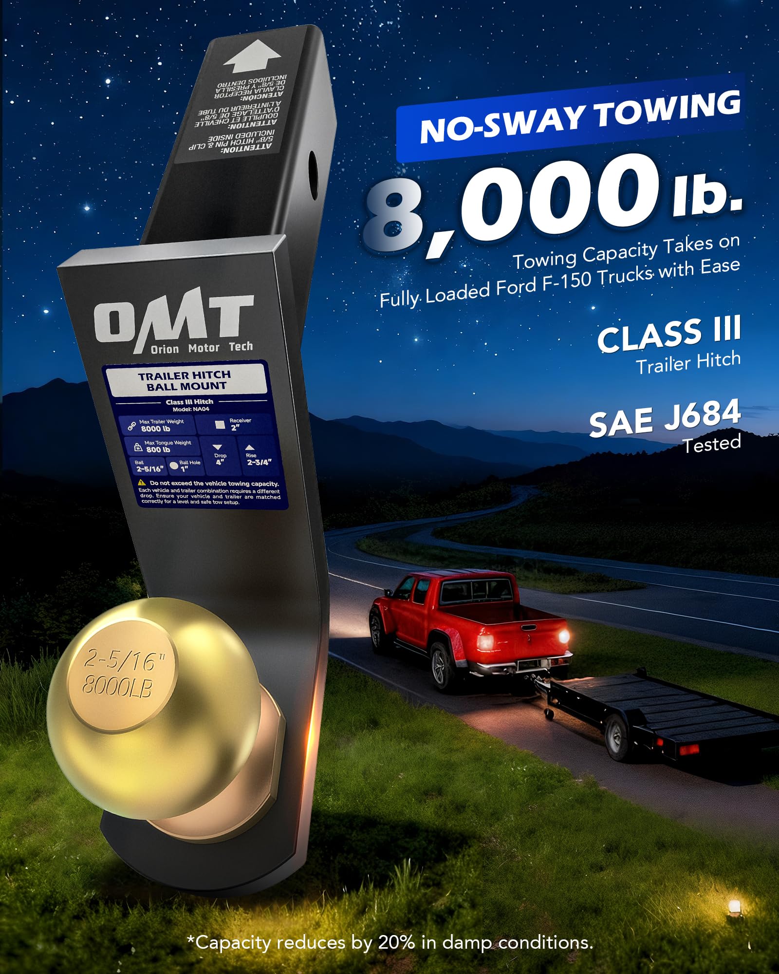 Orion Motor Tech zinc-plated 40Cr steel ball for strong connections