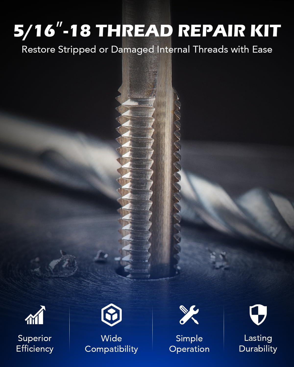 Orion Motor Tech HSS drill bit for clean, precise hole prep