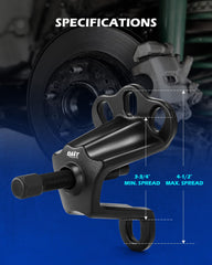 Orion Motor Tech hub puller socket enables quick attachment and leverage.